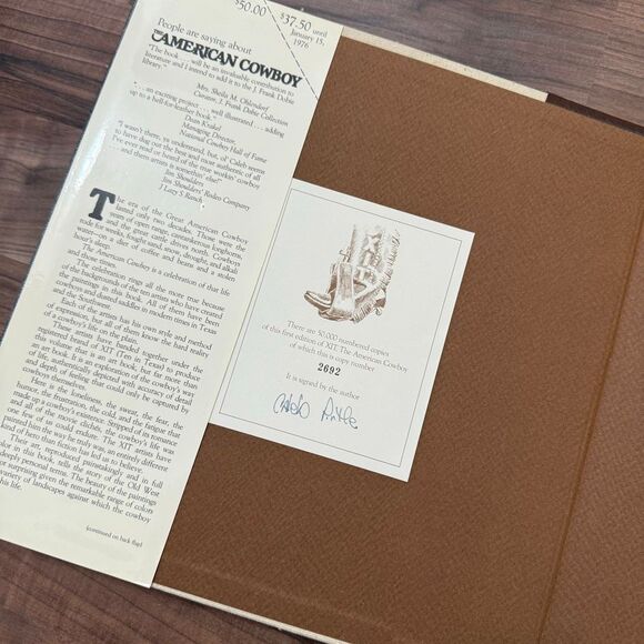 Vintage XIT American Cowboy Art Western Hardcover Coffee Table Caleb Pirtle - Picture 4 of 5